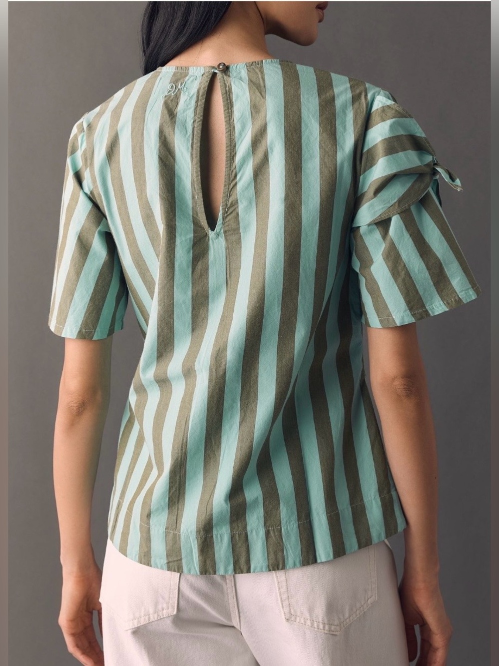 NEW Anthropologie Damson Madder Estelle Cotton Tee Blouse Size 10 US - Picture 4 of 4